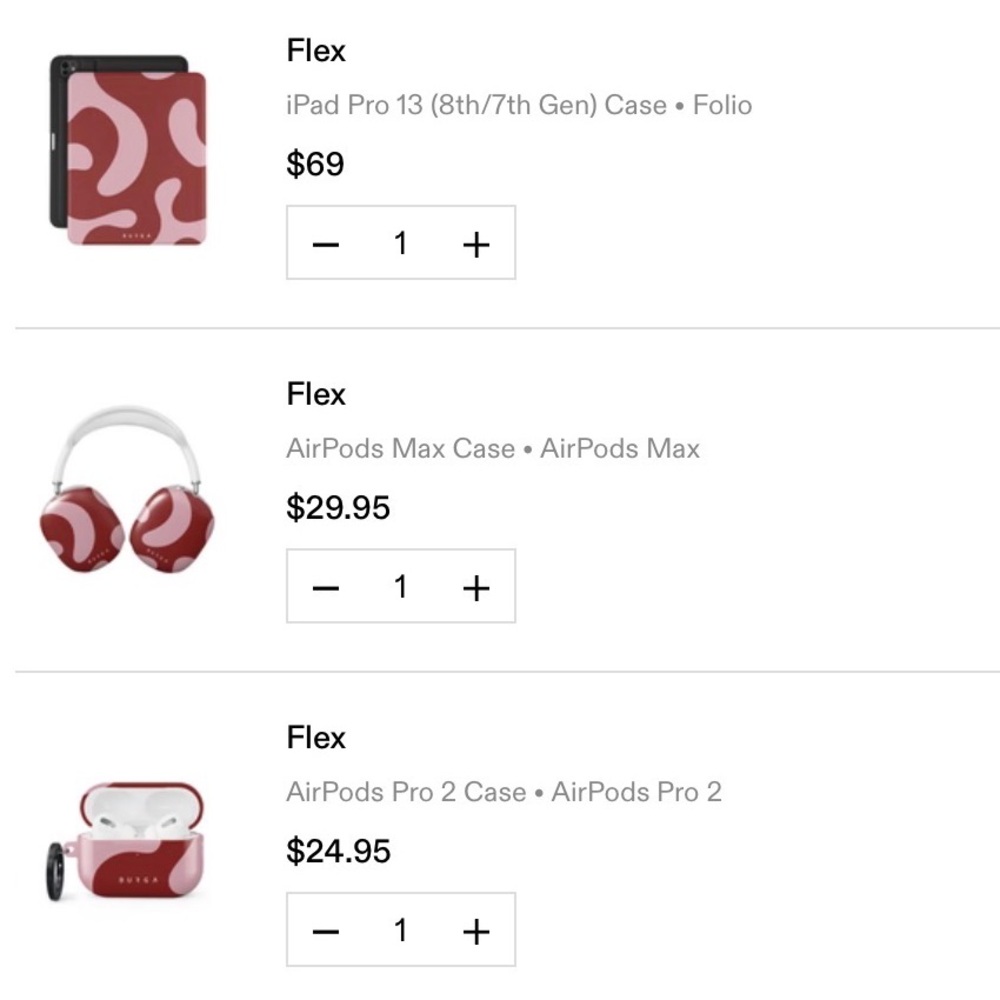 Burga Cases for Apple iPad Pro/Airpod Max/ AirPod Pro 3